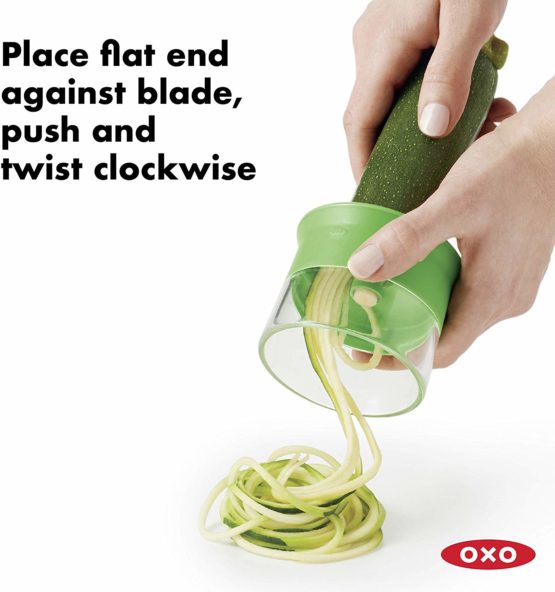 OXO 11151300V1UK Good Grips Handheld Spiralizer, Green - Image 3