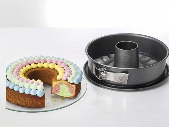 Drer Springform Back-Harmonie with flat-and tubular base Ø26 cm in black, Enamel, 26 x 26 x 7 cm - Image 3
