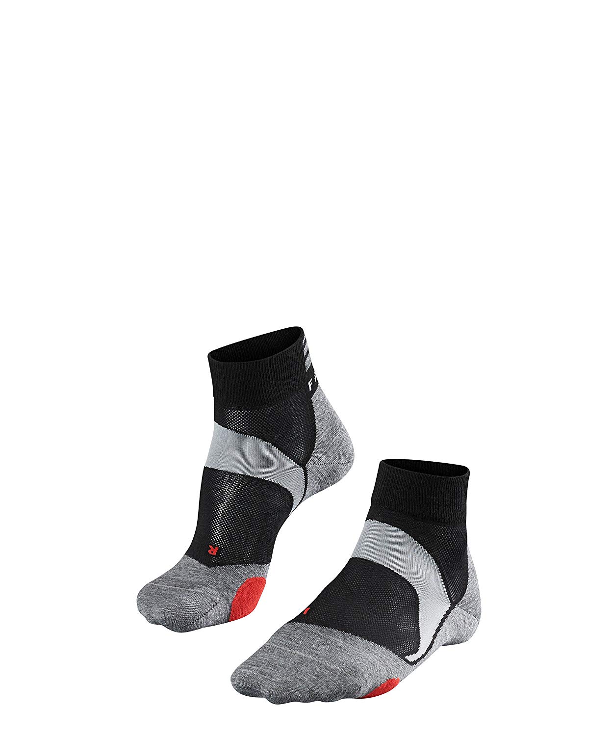 FALKE Unisex BC5 U Sso Cotton Anti-Blister 1 Pair Cycling Socks, Black Black-Mix 3010, 11-12.5