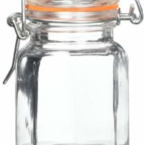 apollo THE HOUSEWARES BRAND 7405 Glass Spice Jar Set 6, Multi-Colour, 18.8x12.2x9.5
