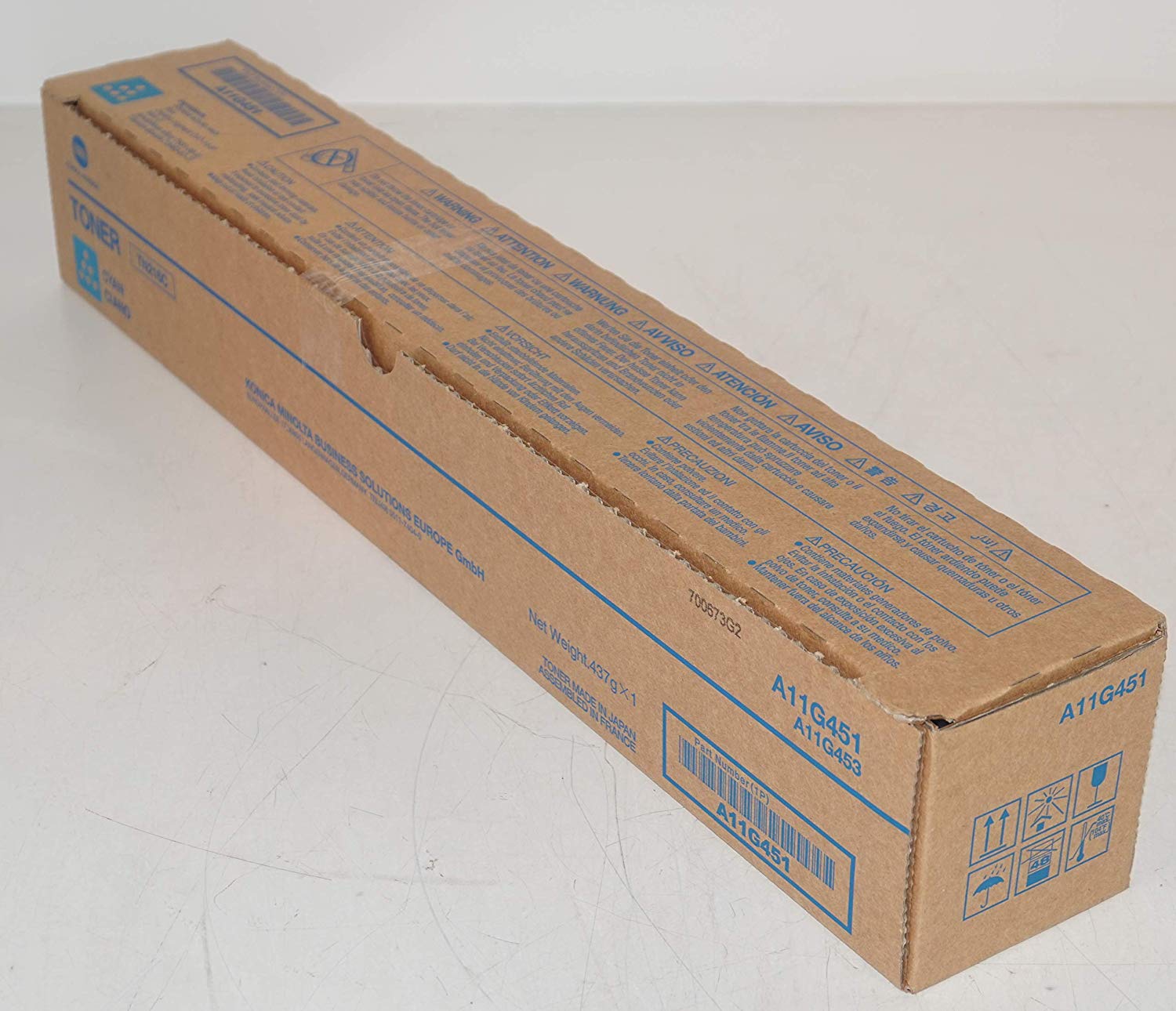 Konica Minolta TN216C Bizhub Toner Cartridge - Cyan, Blue