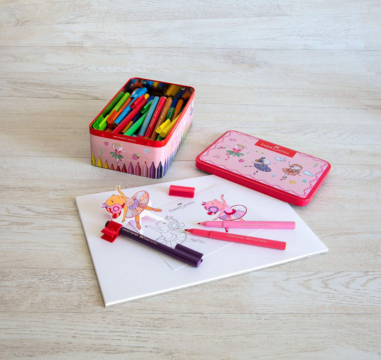 Faber-Castell 33 Connector Felt Tip Pen in Ballerina Box, multicoloured - Image 4