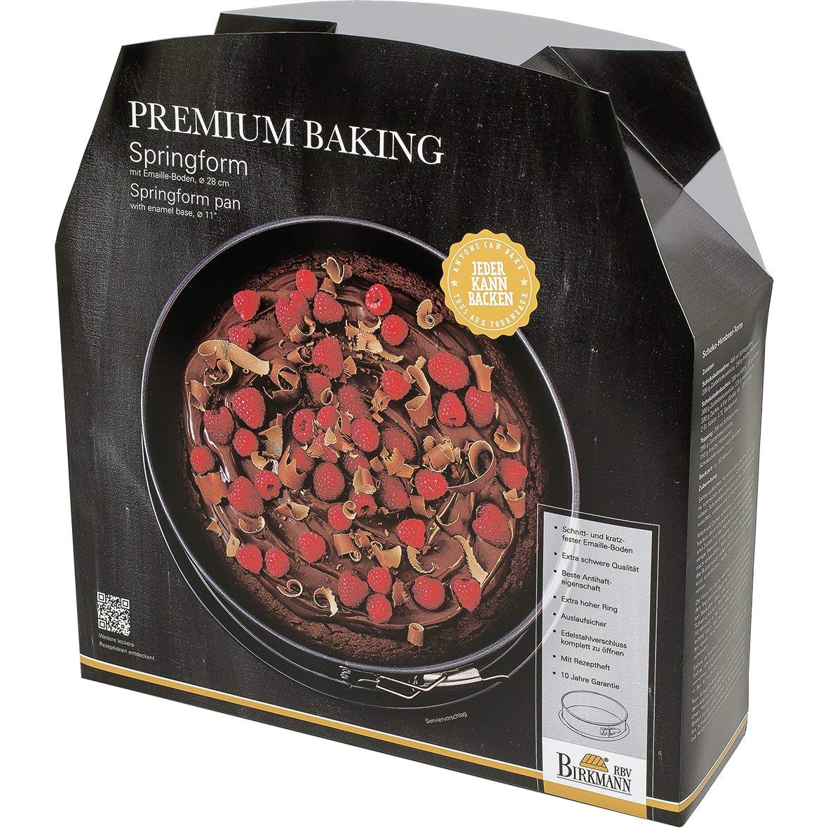 Birkmann tin Premium Baking Ø 28 cm, Stainless Steel, Grey, 28 x 28 x 9 cm - Image 2