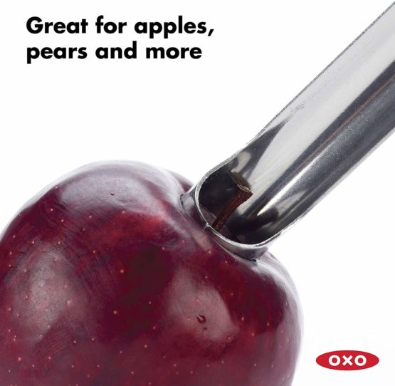 OXO Good Grips Apple Corer, stainless_steel, Silver/Black, 1 EA - Image 2