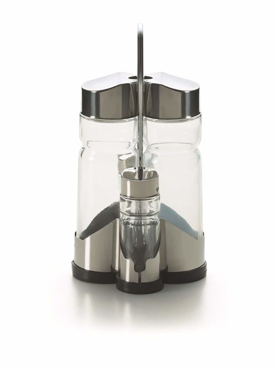 Excèlsa 5 Pcs."X-Line" Oil/Vinegar Cruet Salt/Pepper Shakers - Image 2