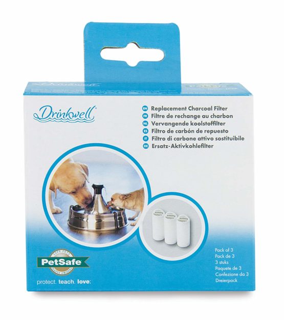 PetSafe Drinkwell Replacement Carbon Charcoal Filters for Drinkwell 360 Dog and Cat Water Fountain (Pack of 3) - Image 2