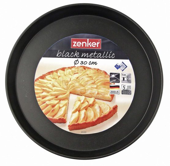 Zenker Baking Tray, Stainless Steel, Black/Metallic, 30 cm Diameter - Image 3
