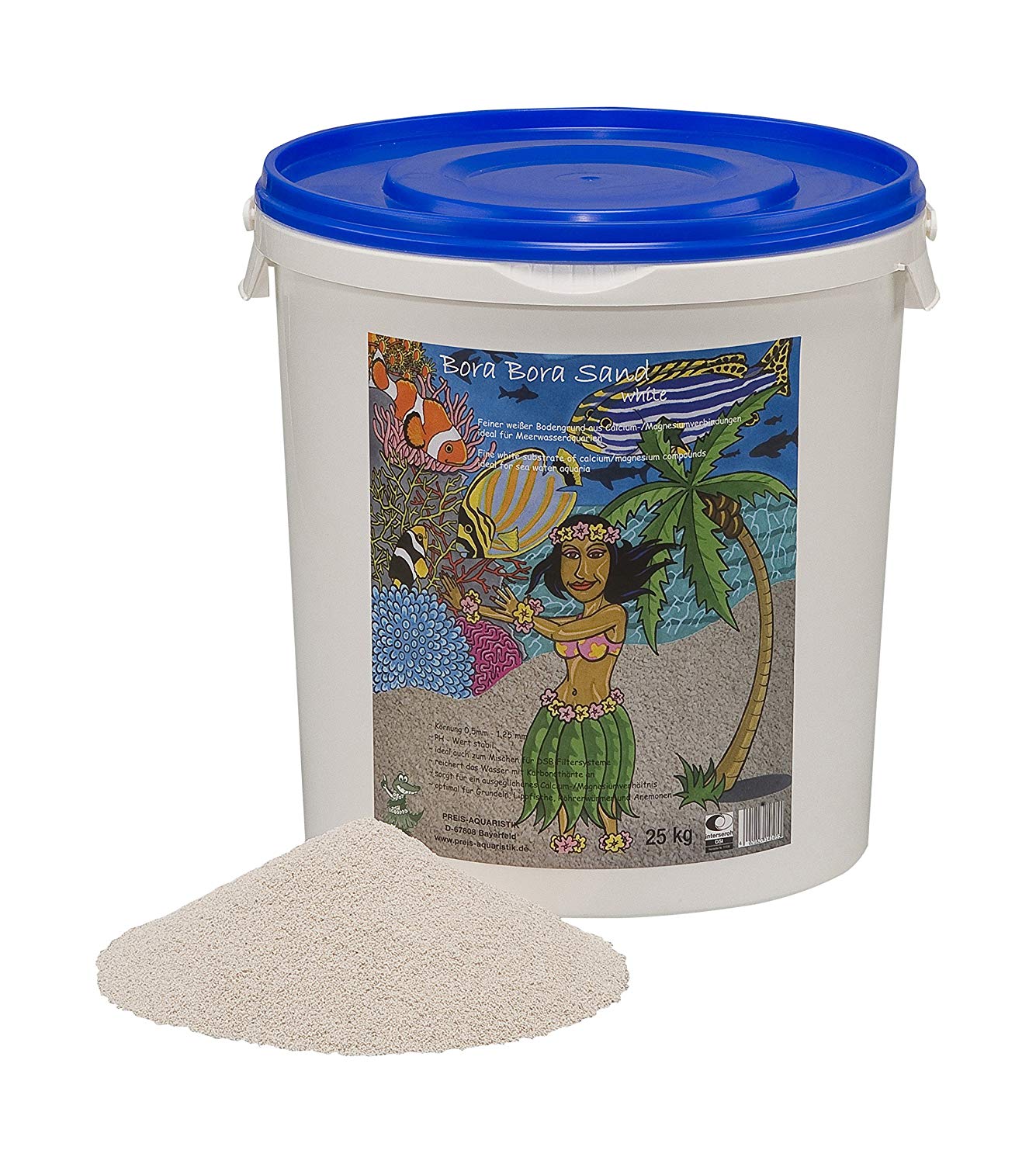 Preiser Records Bora sand, white ground for marine aquariums 287, 25 KG