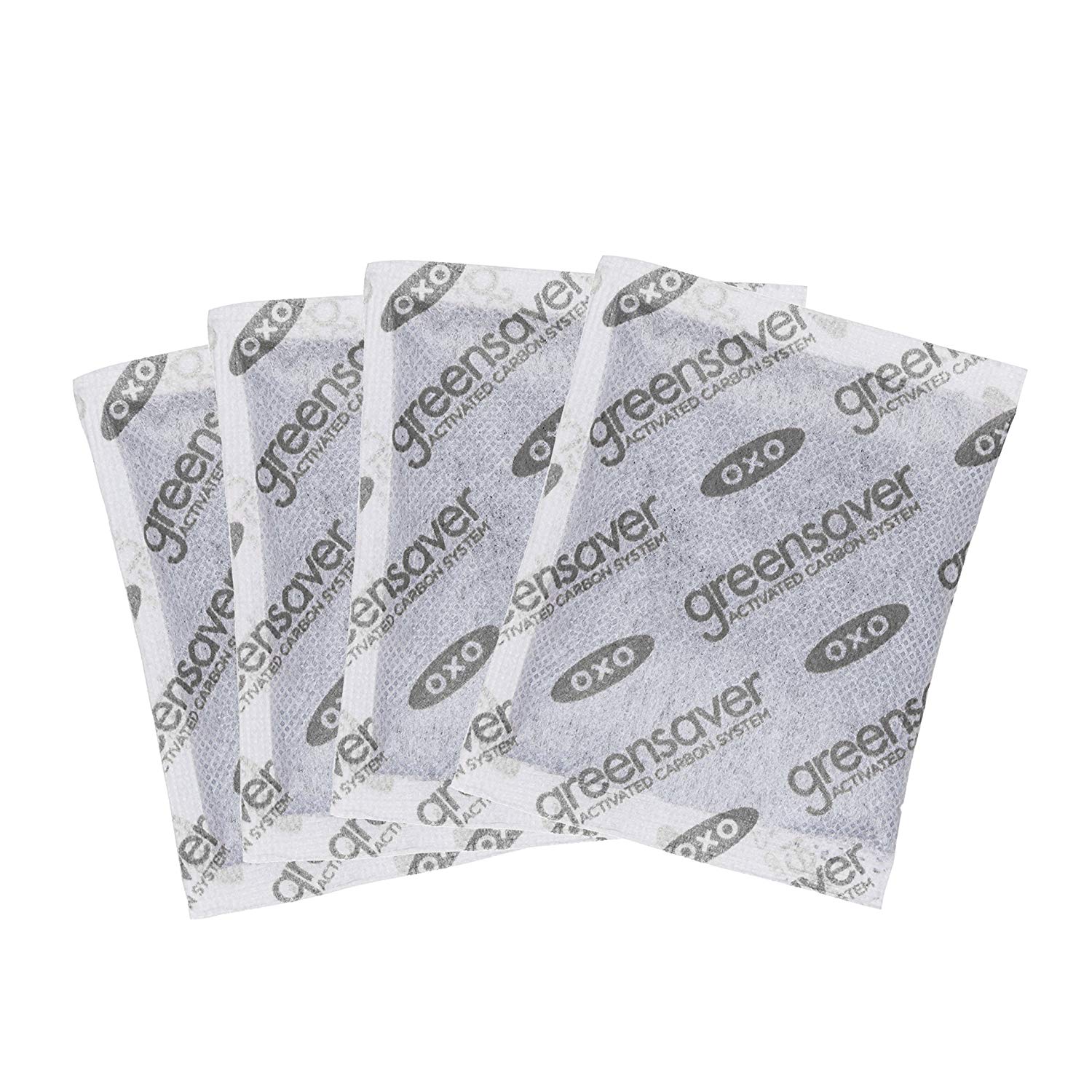 OXO Good Grips Greensaver Carbon Filter Refills - Pack of 4, 4 Count (Pack of 1)