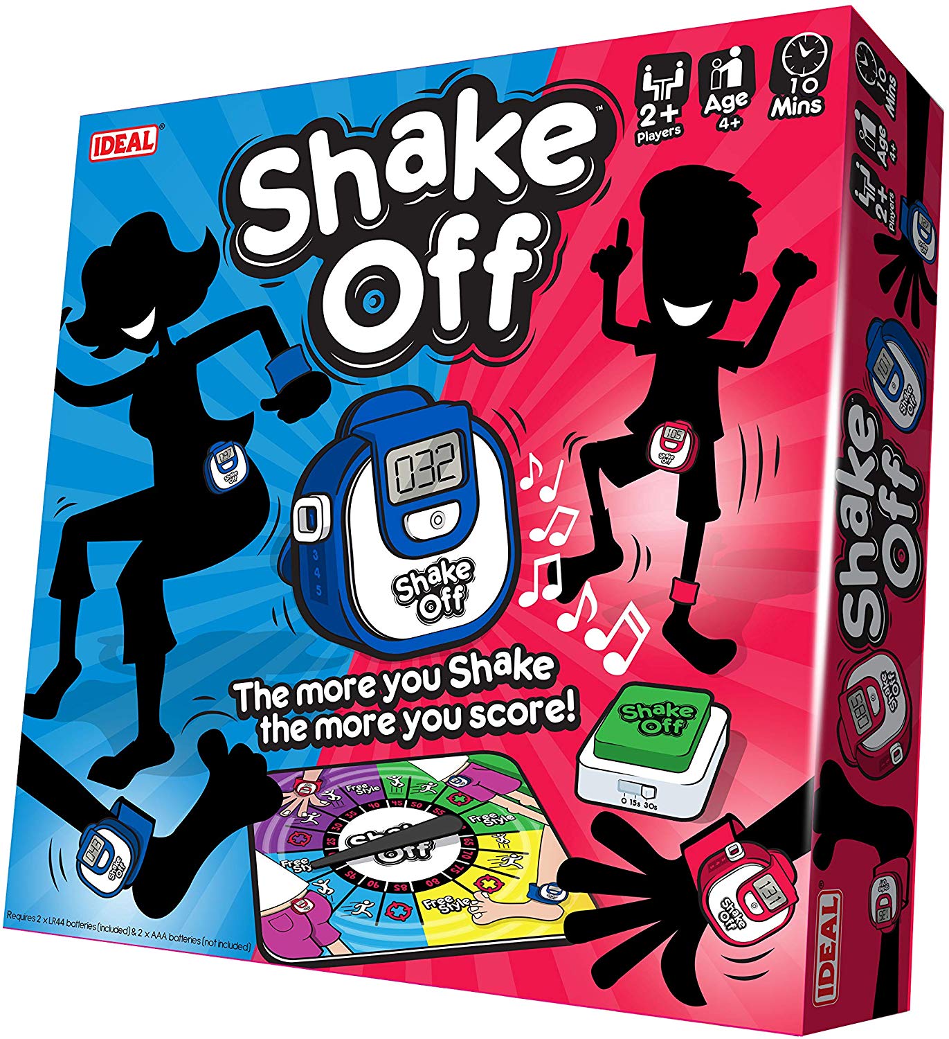 Ideal Shake Off The Action Game Where the More You shake the More You Score Family Games For 2+ Players, Multicolor Ages 4+ - Image 3