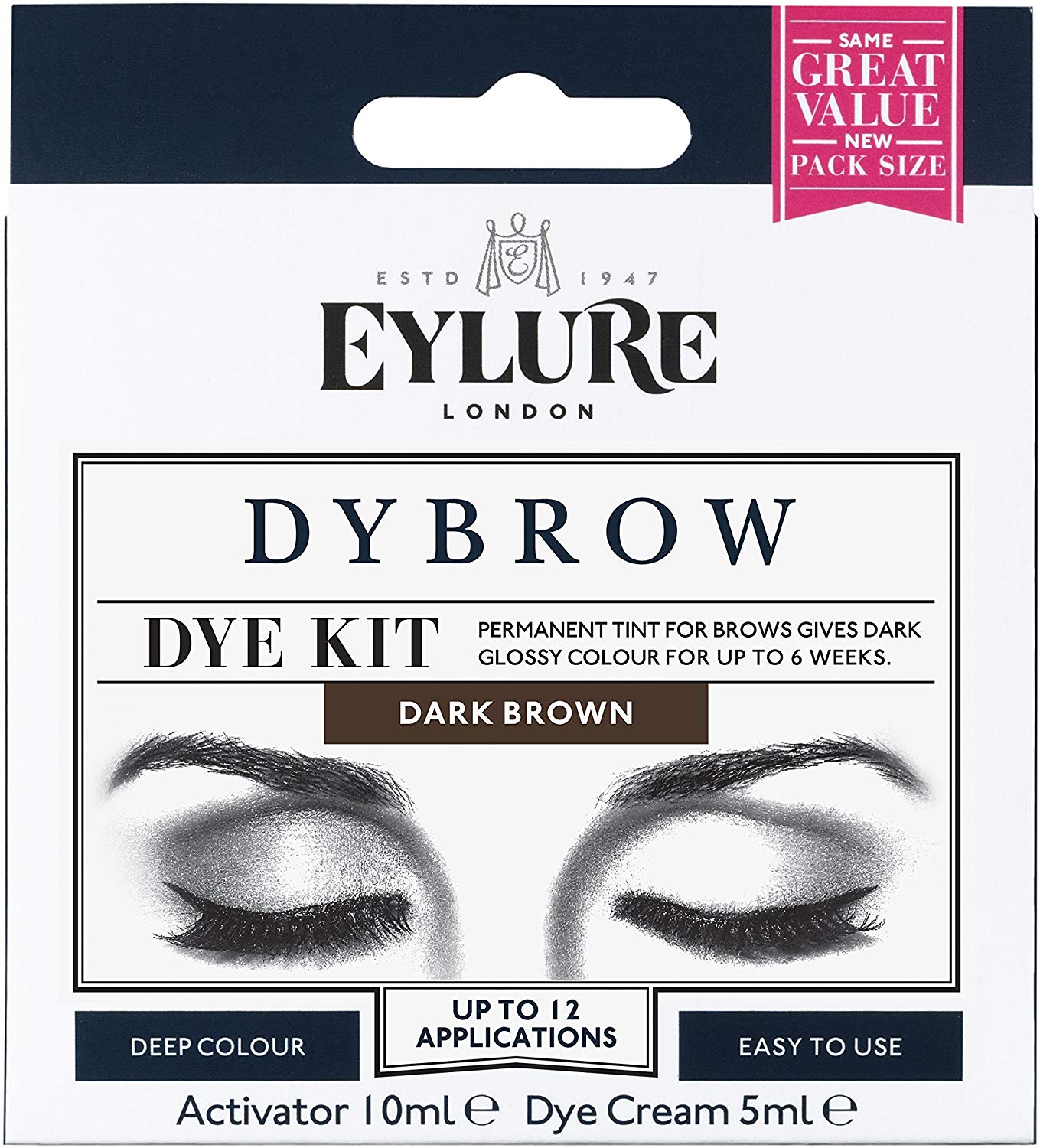 Eylure DYBROW Eyebrow Dye Kit, Dark Brown - Image 2