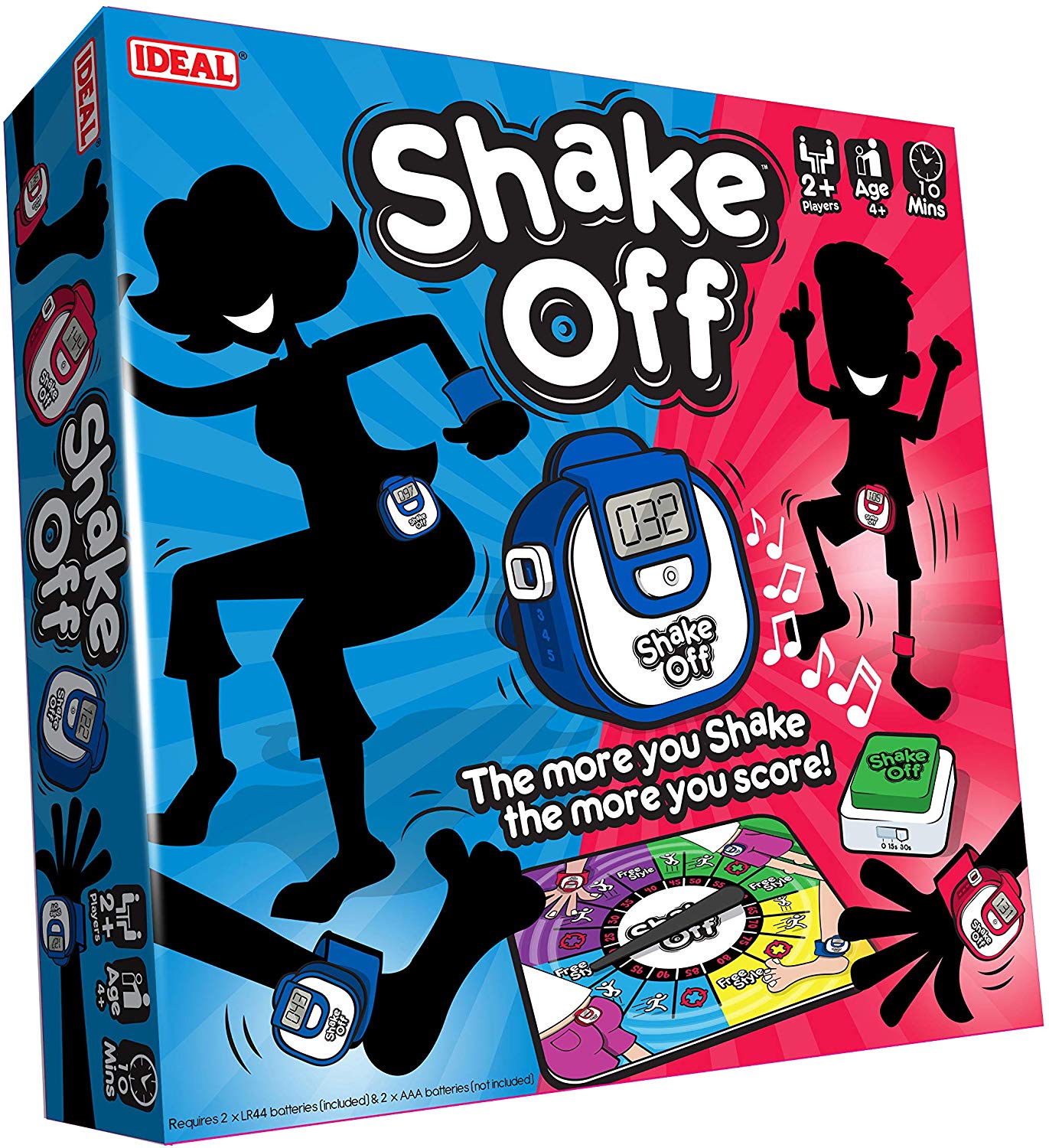 Ideal Shake Off The Action Game Where the More You shake the More You Score Family Games For 2+ Players, Multicolor Ages 4+ - Image 2