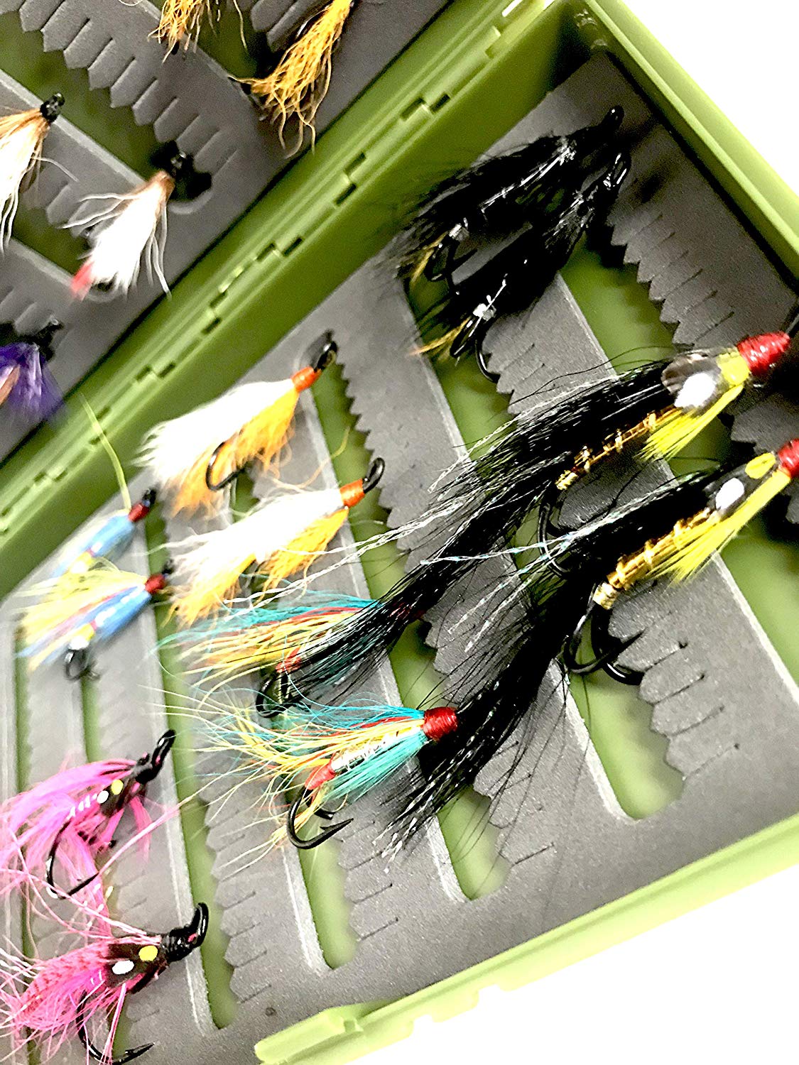 Fly Fishing Season Salmon Set including both double and single hooks supplied in a Free Hard Cased box - Image 2