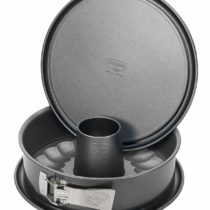 Drer Springform Back-Harmonie with flat-and tubular base Ø26 cm in black, Enamel, 26 x 26 x 7 cm